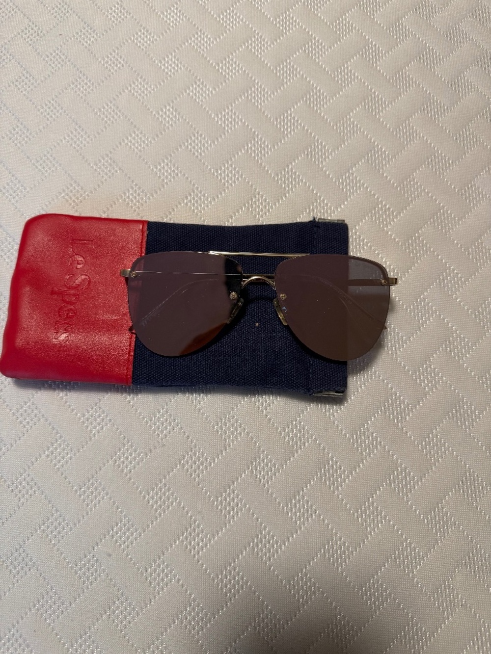 Le Spec Mirrored Purple Sunglasses